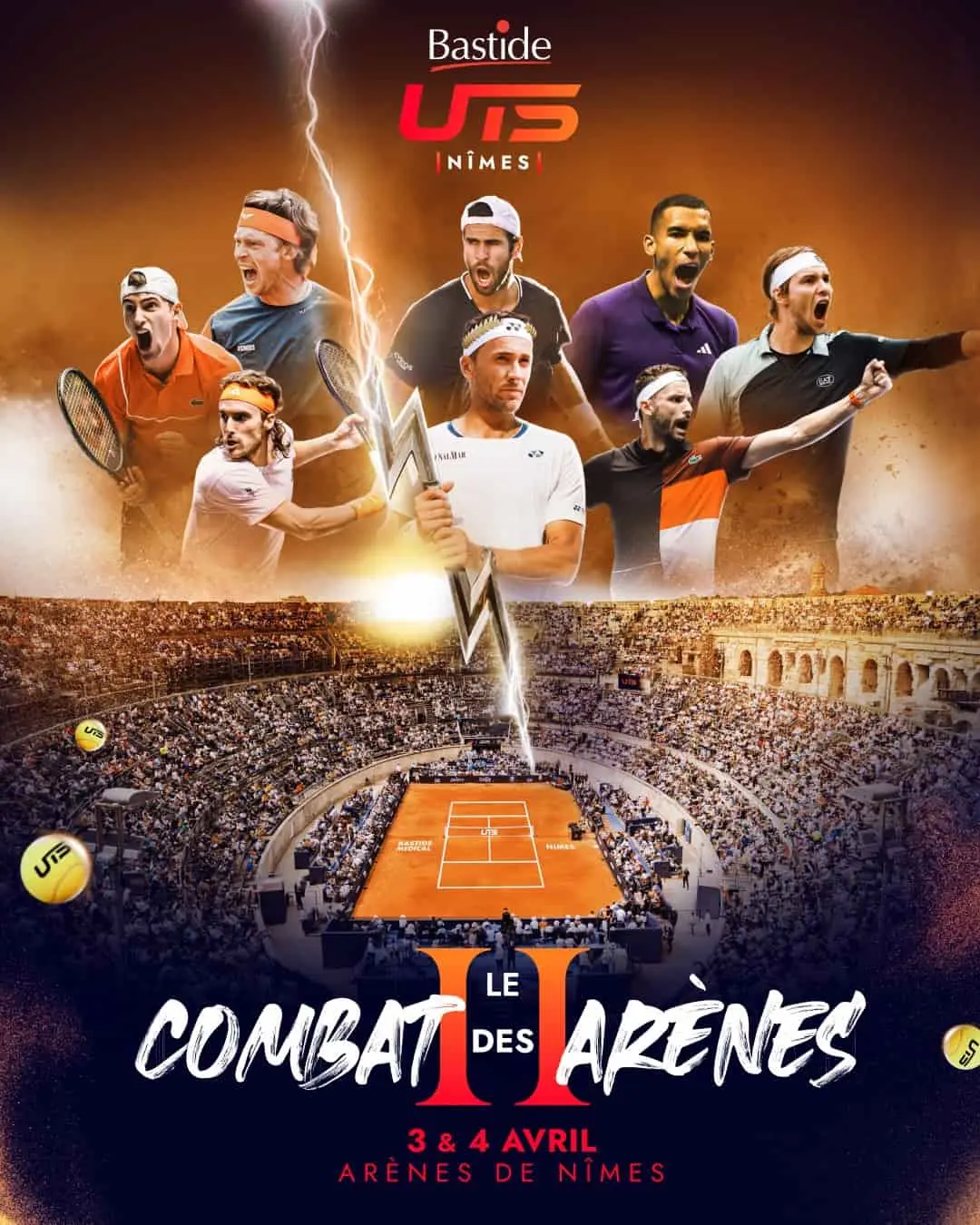 Affiche officielle UTS de Nîmes – captation drone Nicolas Manna Vision by Sky